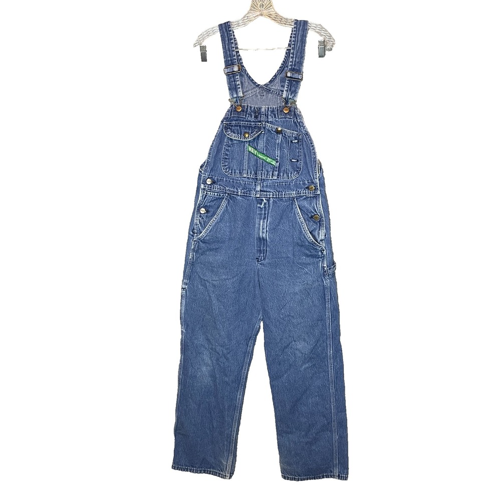 Vtg KEY Mens Imperial Aristocrat Denim Bib Overalls 32x30 Workwear Carpenter